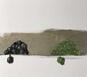 Matt Miller Demo painting grapes
