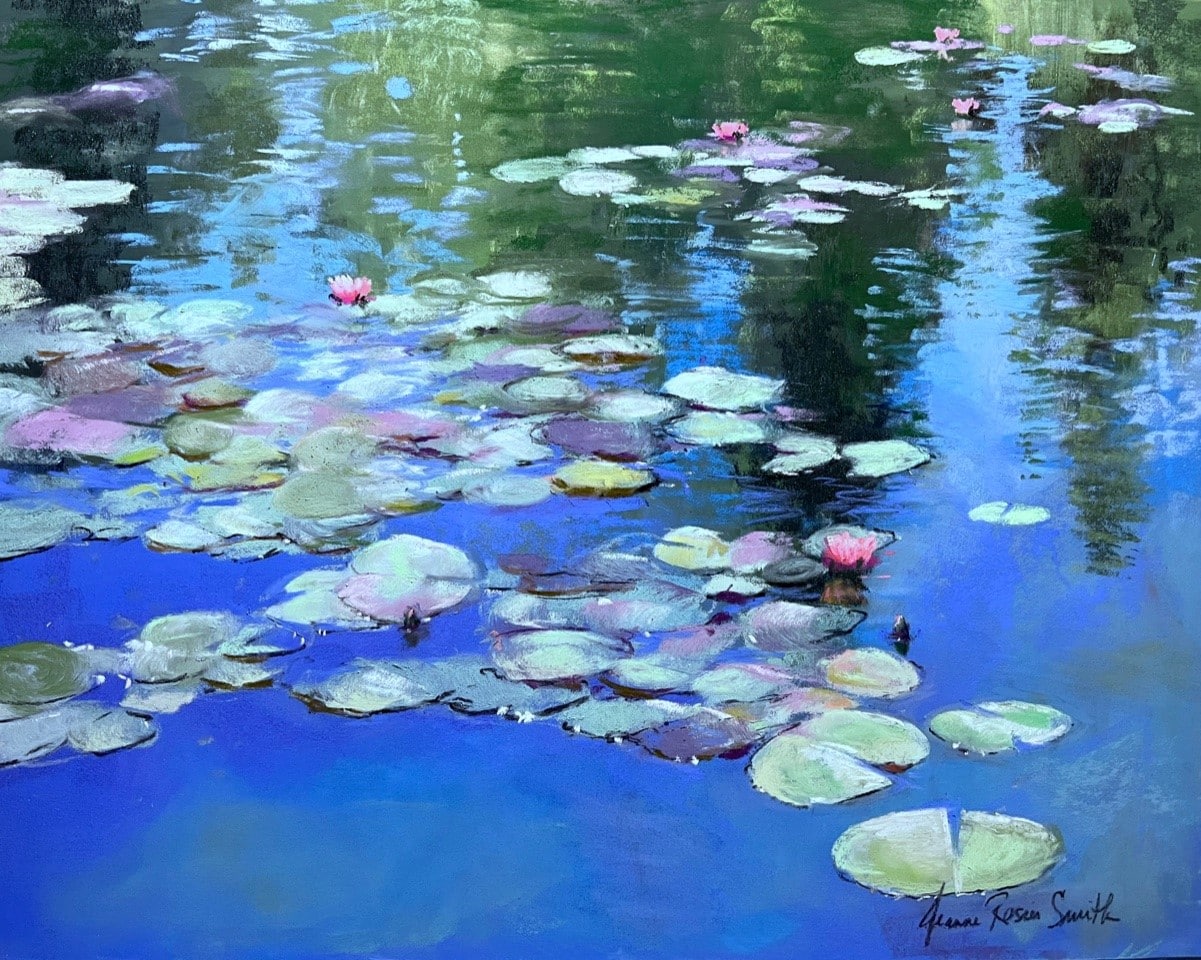 Jeanne Rosier Smith Finished Waterlilies pastel painting