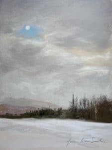 Jeanne Rosier Smith pastel painting of a Winter Sky