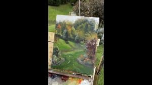 Jessica Henry Gray landscape painting plein air demo