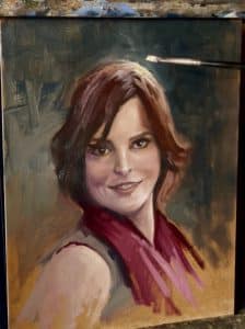 Jessica Henry Gray Portrait painting