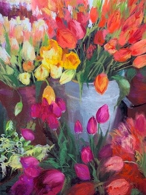JRS-Flowers! Jeanne Rosier Smith pastel painting of flowers