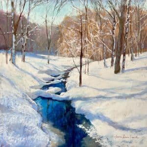 Jeanne Rosier Smith pastel painting "Winter Creek"