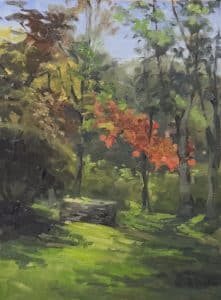 Jessica Henry Gray plein air painting at Epiphany Fine Art