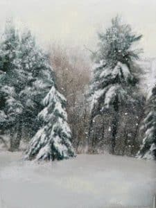 Jeanne Rosier Smith snowy landscape palette