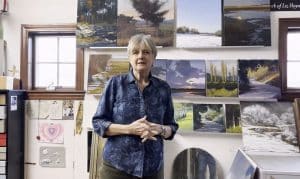 Liz Haywood-Sullivan in her studio