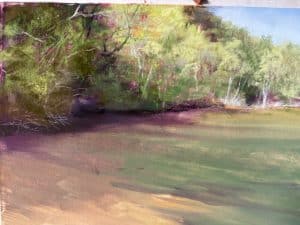 Jeanne Rosier Smith pastel trees painting demo