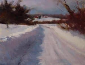 Mary Rose O'Connell winter landscape painting