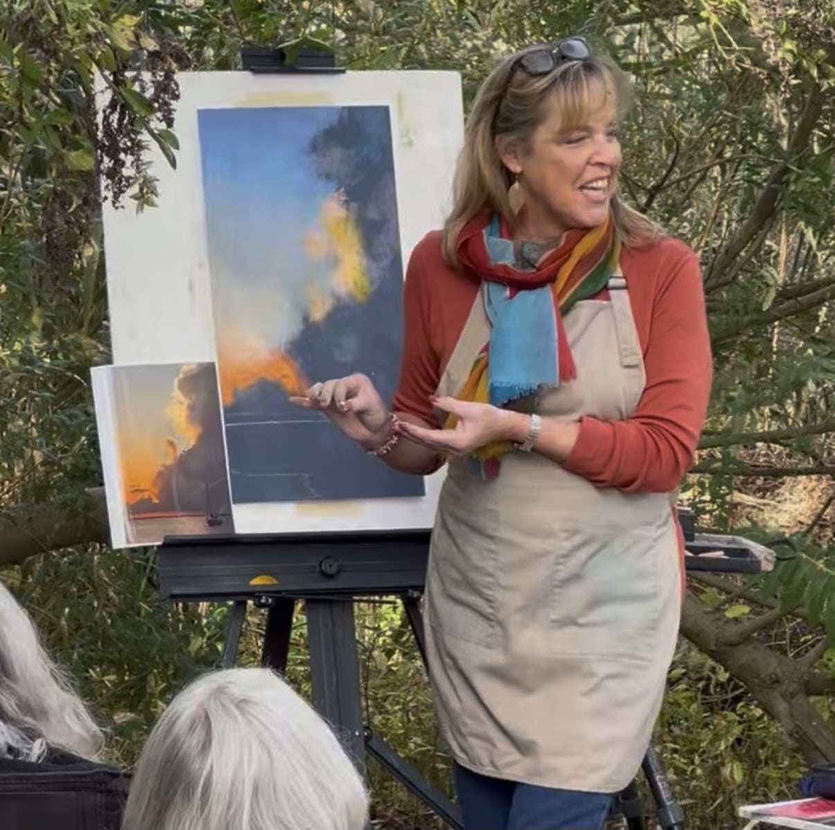Jeanne Rosier Smith teaching at a live demo