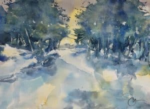 SG-Paint Along: Winter Landscapes 2026 Day 4