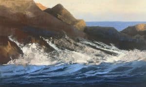 LHS-Waves Crashing onto Rocks (part 2)