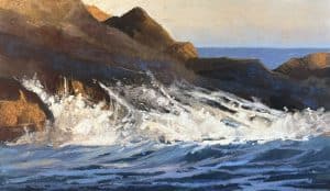 LHS-Waves Crashing onto Rocks (part 3)