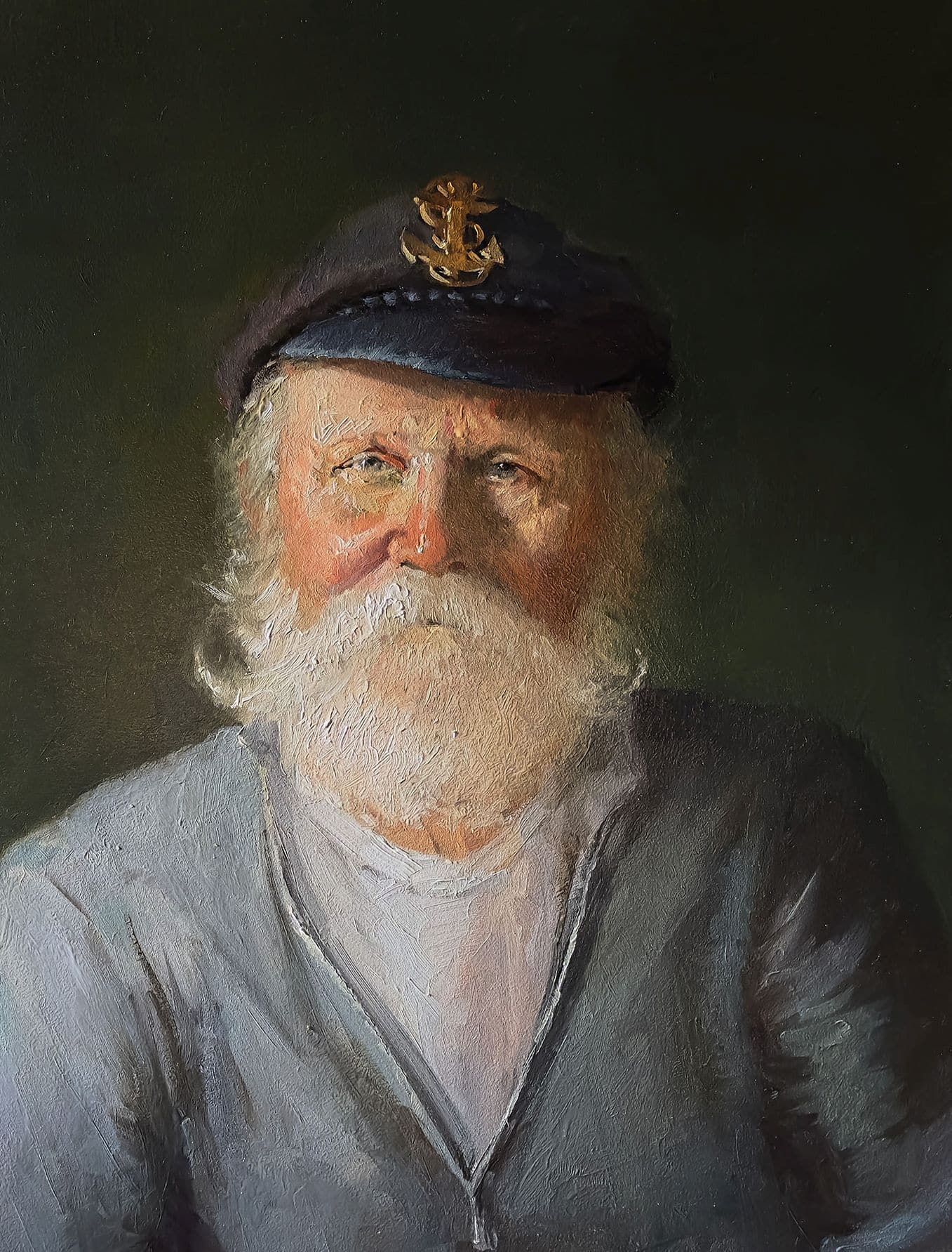 Matt Miller Oil Painting of Cap'n Ben